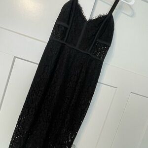 Express Black Lace Mini Dress